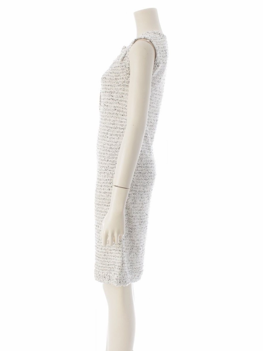 CHANEL Seoul CC Buttons Lesage Tweed Dress / Size EU36 - Picture 3 of 10